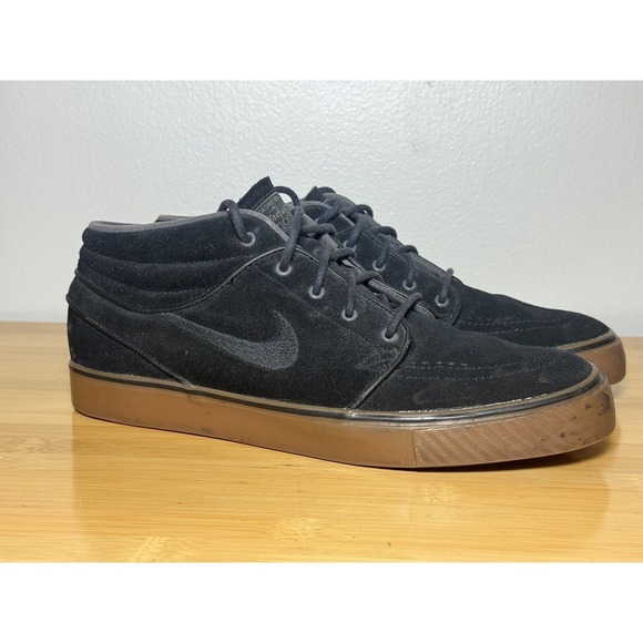 Nike SB Zoom Stefan‎ Janoski Mid Black Gum 443095-009 Men's Size 9.5